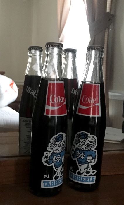 TARHEELS Vintage Coke Bottles Unopened