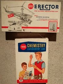 Cool, vintage kid's toys, and board games. These are both in metal boxes - LOVE!