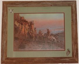 "Trouble Hunters" Framed Print by Charles M. Russell