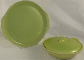 Universal Ballerina "Chartreuse" Covered Vegetable and 12" Chop Plate