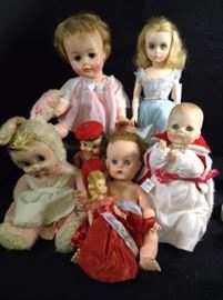 Assorted Vintage Dolls