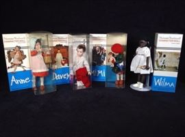 Norman Rockwell Character Dills Anne, Davey, MiMi and Wilma