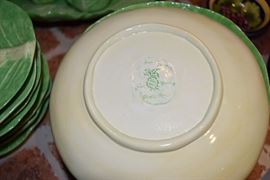 Dodie Thayer Lettuce Ware China Set