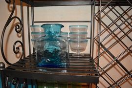 Blown Glassware, Blenko Water Pitcher