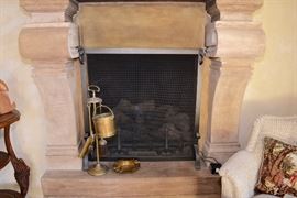 Brass Fire Place Tools