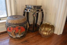 Asian Barrels and Plant Stands