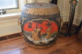 Asian Lidded Barrel