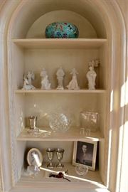 Chinoiserie Pot, Boehm Nativity Set, Crystal by Tiffany, Steuben, Godinger