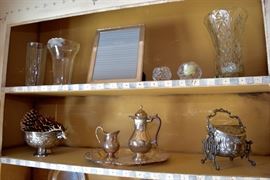 Vases and Silver Plate