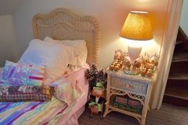 Twin Wicker Bed, Nightstand, Lilly Pulitzer Bed Set, Rockhounds Board Game, Christmas Ornaments