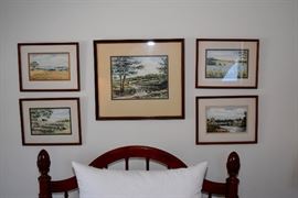 Twin Bed, Vintage Art