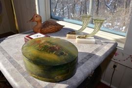 Misc Items, Cornucopia Glass Vases