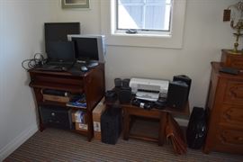 Dell Latitude D360, Dell Monitor, Dell Laptop Dock, Dell and HP Printers, Russound Indoor/Outdoor Speakers