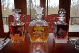 Etched Crystal Decanters