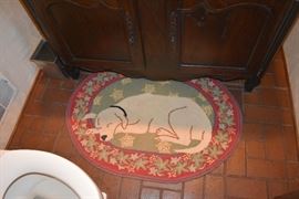 Needlepoint Dog Area Rug