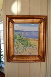 Sea Oil on Canvas by Marlee