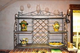 Wine Rack, Poggi Bonsi Italian Pottery, RIEDEL Wine Glassware