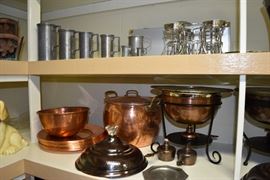 Copper Cookware, Pewter Items