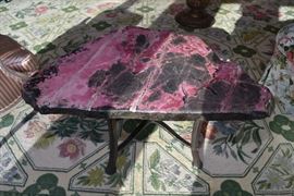 Rhodonite Table by David Gibson