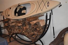Kayak, Frontgate Wood Rack