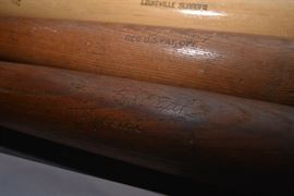 Vintage H&B Louisville Slugger Bats; Babe Ruth, Lou Gherig, etc