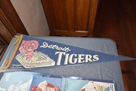 Detroit Tigers Briggs Stadium Pennant