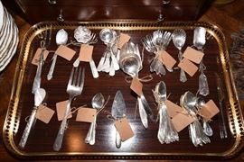 Assorted Silver Flatware and Serving Pieces