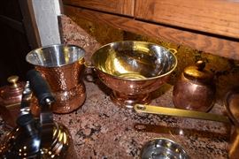 Hammered Copper Kitchenware