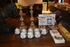 Babe Ruth Commemorative Figurine, Large Candlesticks