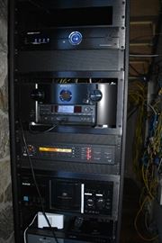 Home Entertainment Equiptment including Marantz SR7007, Boston SA1, Everfocus EDSR900, Sony BluRay, and more
