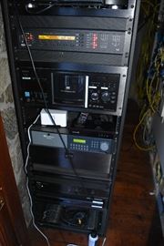 Home Entertainment Equiptment including Marantz SR7007, Boston SA1, Everfocus EDSR900, Sony BluRay, and more