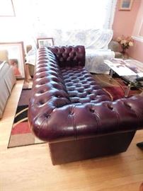 Leather Tufted Couch