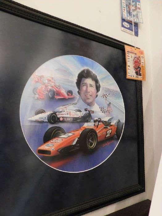 Original of Mario Andretti -signed by Mario and Artist