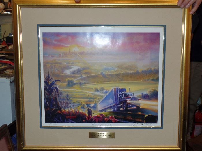 Land of Lincoln Lithograph-signed by artist