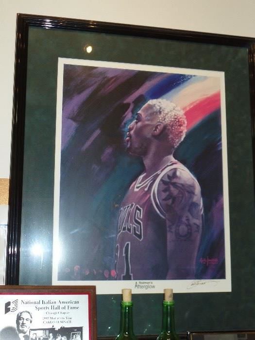 "After-Glow"  Museum quality paper- Signed by Rodman and artist