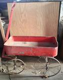 child's wagon with metal wheels