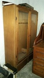 Antique glass door closet - $150
