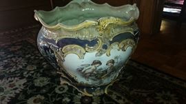 2ft tall Handpainted planter