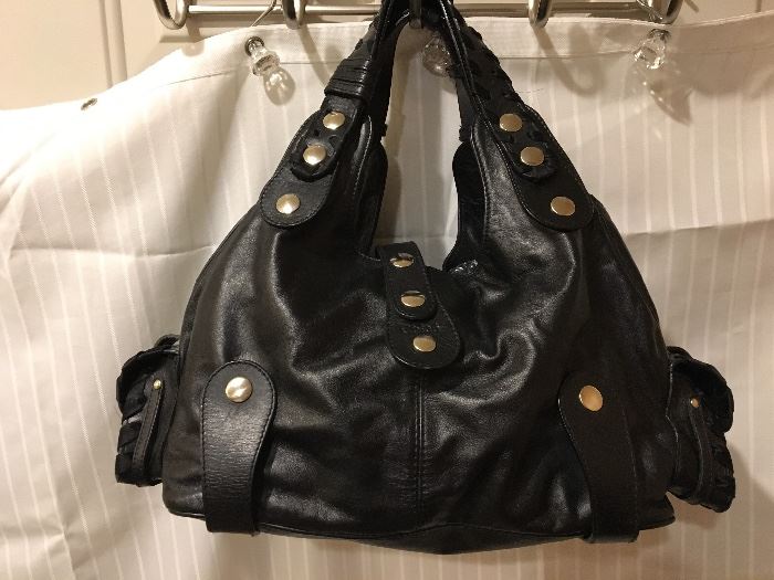 Chloe black Silverado leather satchel