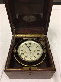 Antique Waltham ships clock, works perfectly.