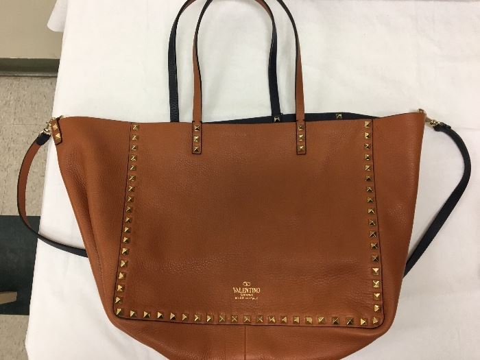 Valentino leather rock studded reversible tote!!!