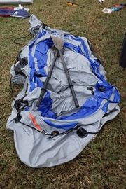 Blow up raft and oars