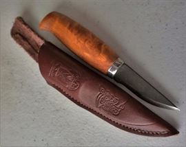 Brusletto knife and sheath