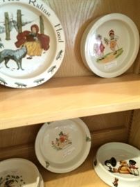 Vintage dishes for children 