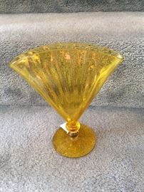 Steuben fan vase