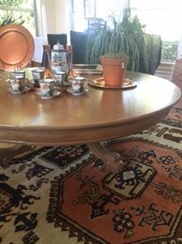 Large round spacious coffee table