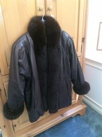 Fox collared coat
