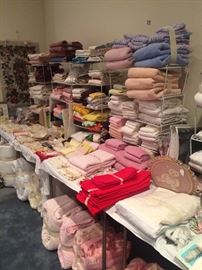 Huge array of linens
