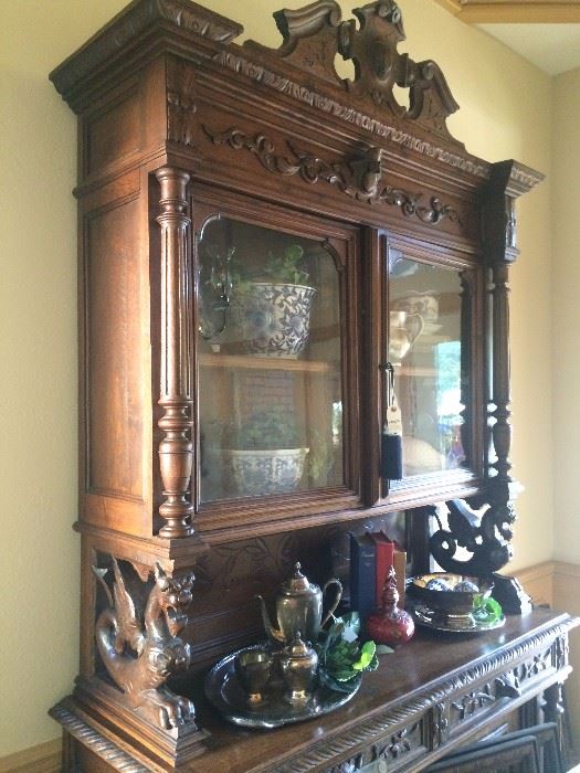Fabulous antique hunt cabinet