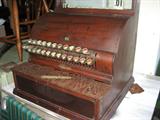 Working National wood cash register.